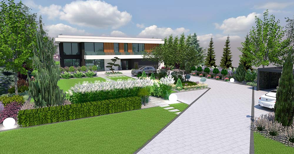 Projekt radomskiego ogrodu - dzień